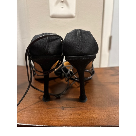 Jimmy Choo satin wrap up pointed toe pumps - Picture 3 of 5